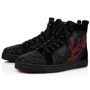 CHRISTIAN LOUBOUTIN RARE Louis
Crystal Strass Logo High Top Sneaker
RETAIL 3,195